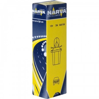 Лампа NARVA BAX 12V 2W BX8.5d min10 y-green Лампа NARVA BAX 12V 2W BX8.5d min10 y-green