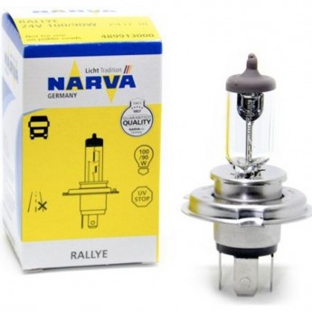 Лампа NARVA RALLYE H4 100/90W P43t-38 24V Лампа NARVA RALLYE H4 100/90W P43t-38 24V