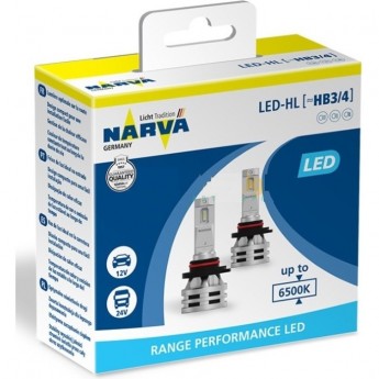 Лампа NARVA RANGE PERFORMANCE LED HB3/HB4 6500K Лампа NARVA RANGE PERFORMANCE LED HB3/HB4 6500K