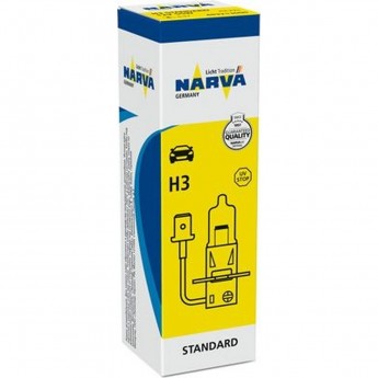 Лампа NARVA STANDARD 12V H3 55W PK22s Лампа NARVA STANDARD 12V H3 55W PK22s